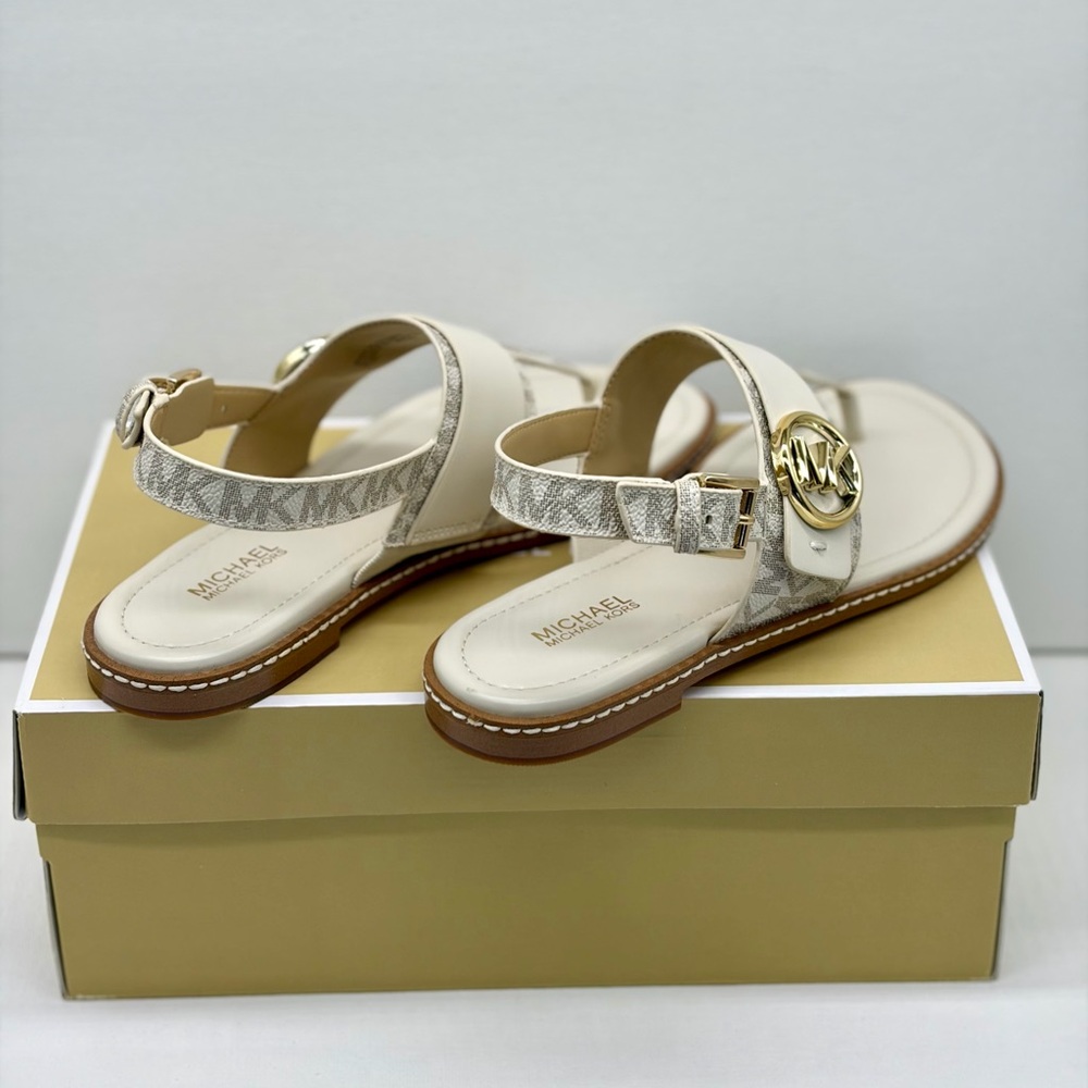 Michael Kors Cream Sandals - Picture 8 of 10